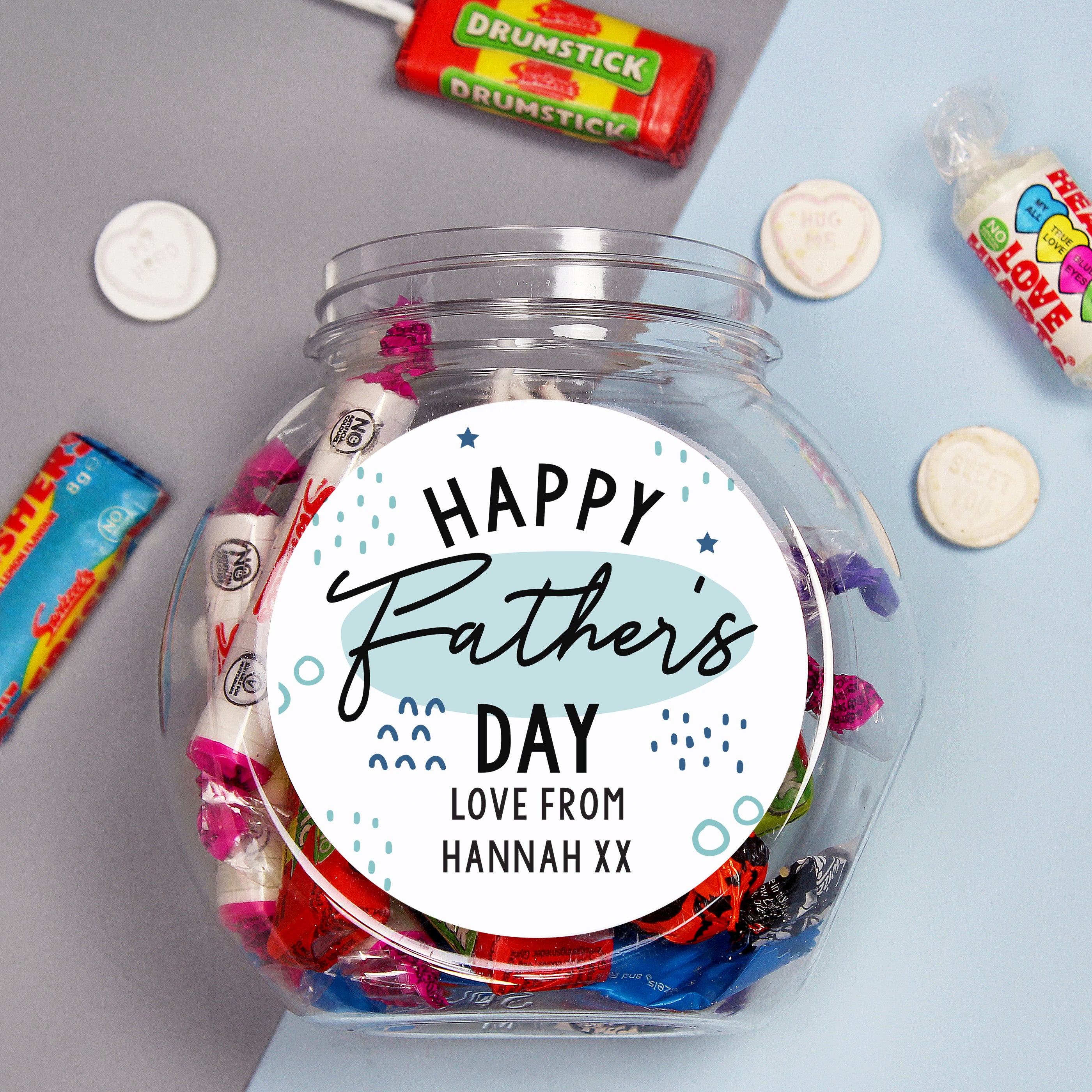 Personalised Father's Day Sweet Jar from Heartfelt Gifts