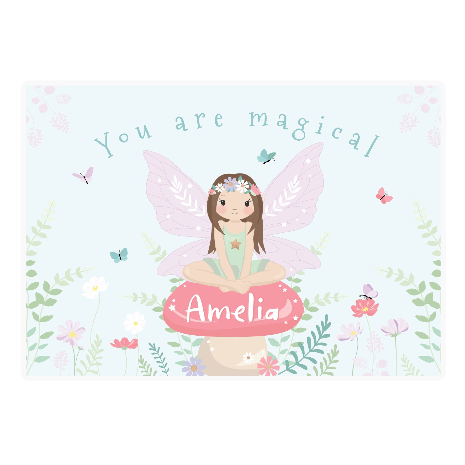 Personalised Toadstool Fairy Placemat - image 4