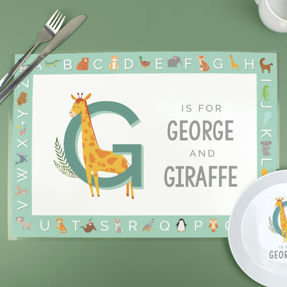 Personalised Animal Alphabet Placemat - image 2