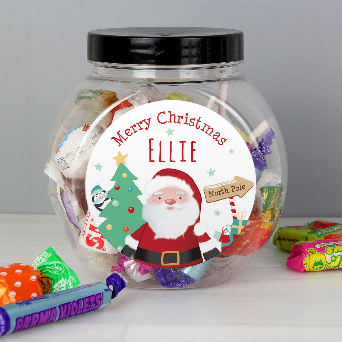 Personalised Santa Sweet Jar - image 2