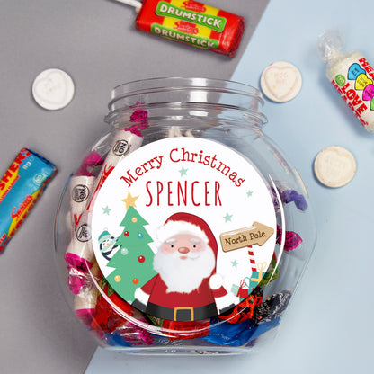 Personalised Santa Sweet Jar - image 3