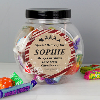 Personalised Special Delivery Sweet Jar - image 2