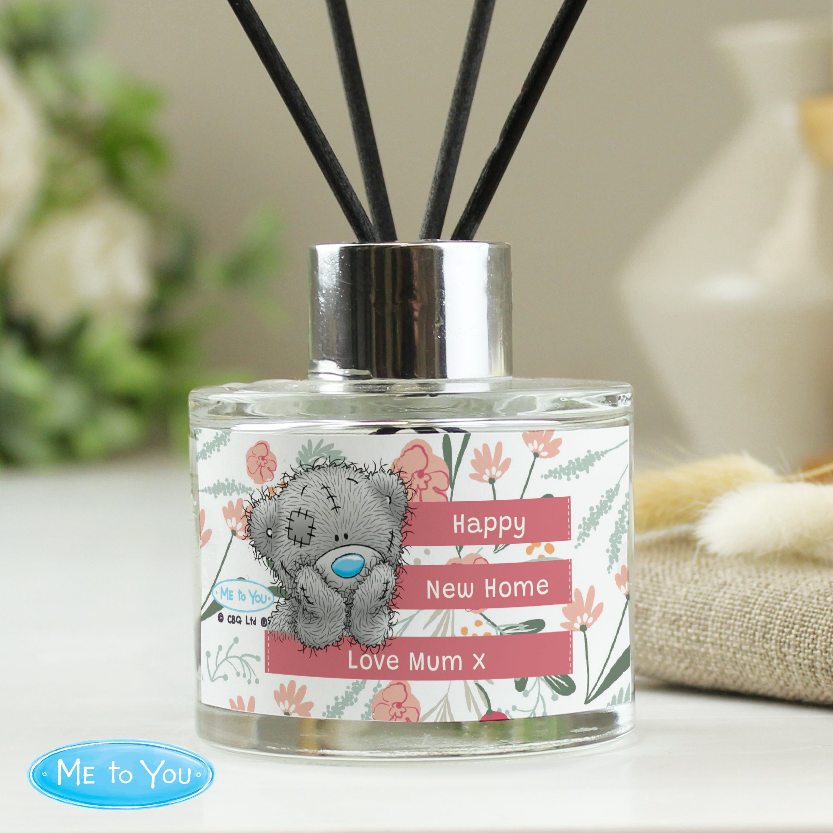 Personalised Me To You Floral Reed Diffuser from Heartfelt Gifts