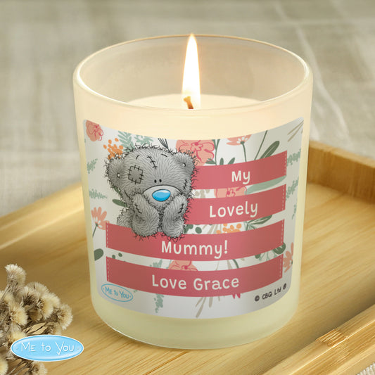 Personalised Me To You Floral Scented Jar Candle from Heartfelt Gifts