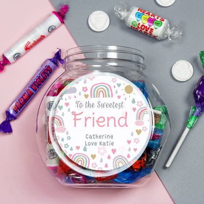 Personalised Rainbows & Sunshine Sweet Jar - image 3