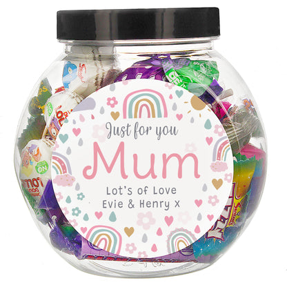 Personalised Rainbows & Sunshine Sweet Jar - image 5