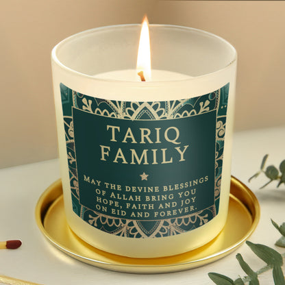 Personalised Eid and Ramadan Scented Jar Candle from Heartfelt Gifts