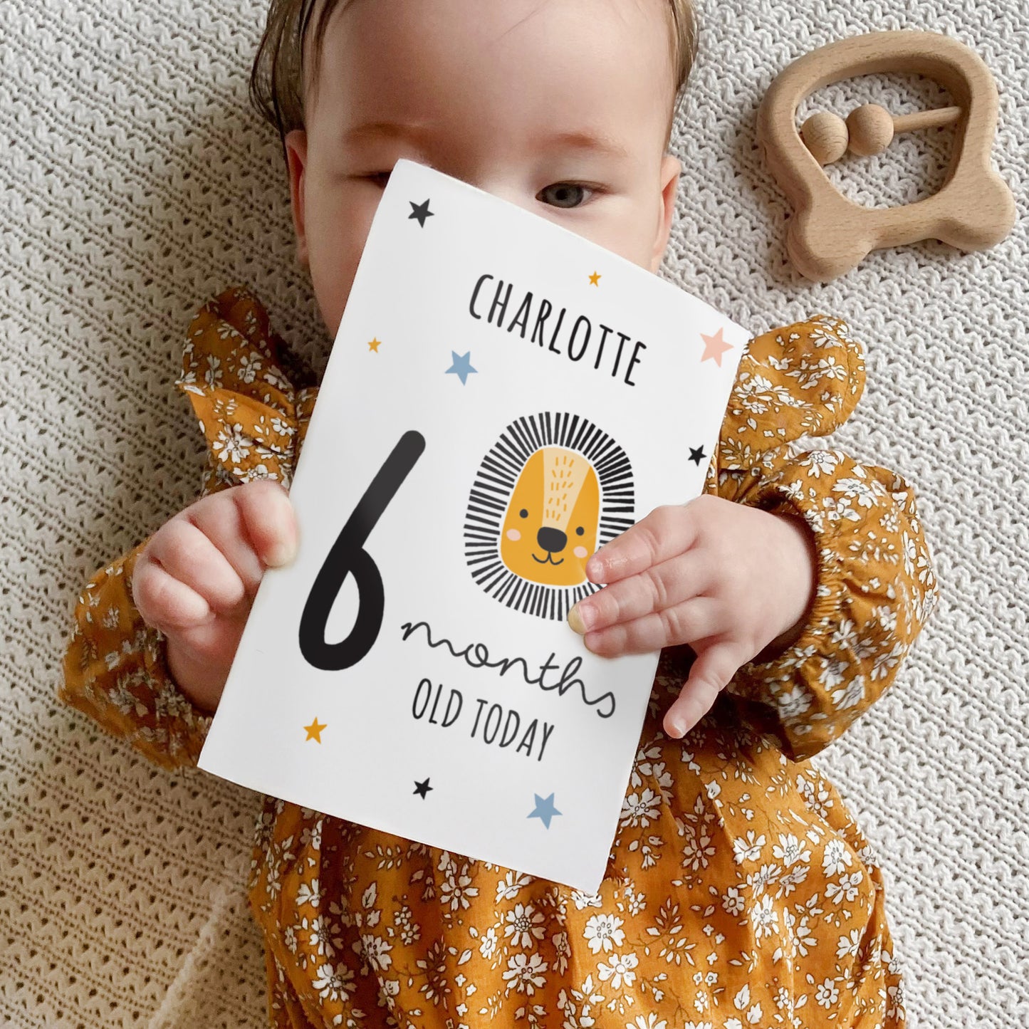 Personalised Animals Baby Milestone Cards - image 4