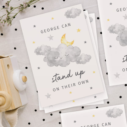 Personalised Cloud Baby Milestone Cards - image 2