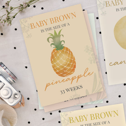 Personalised Bump to Baby Pregnancy Milestone Cards - image 4