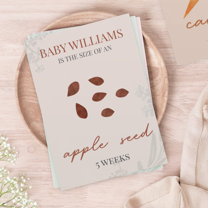 Personalised Bump to Baby Pregnancy Milestone Cards - image 6