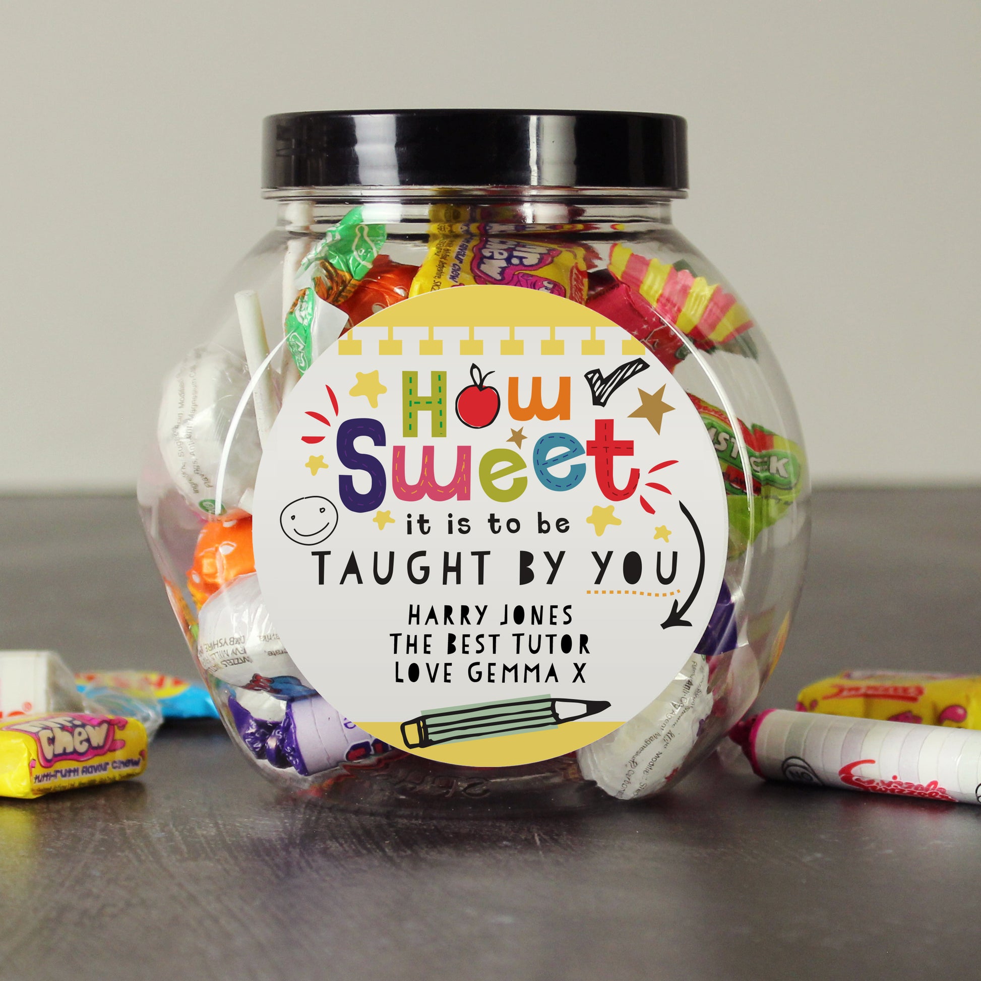 Personalised Shape Little Minds Sweet Jar - image 2