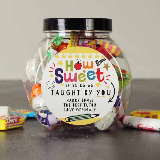 Personalised Shape Little Minds Sweet Jar - image 2