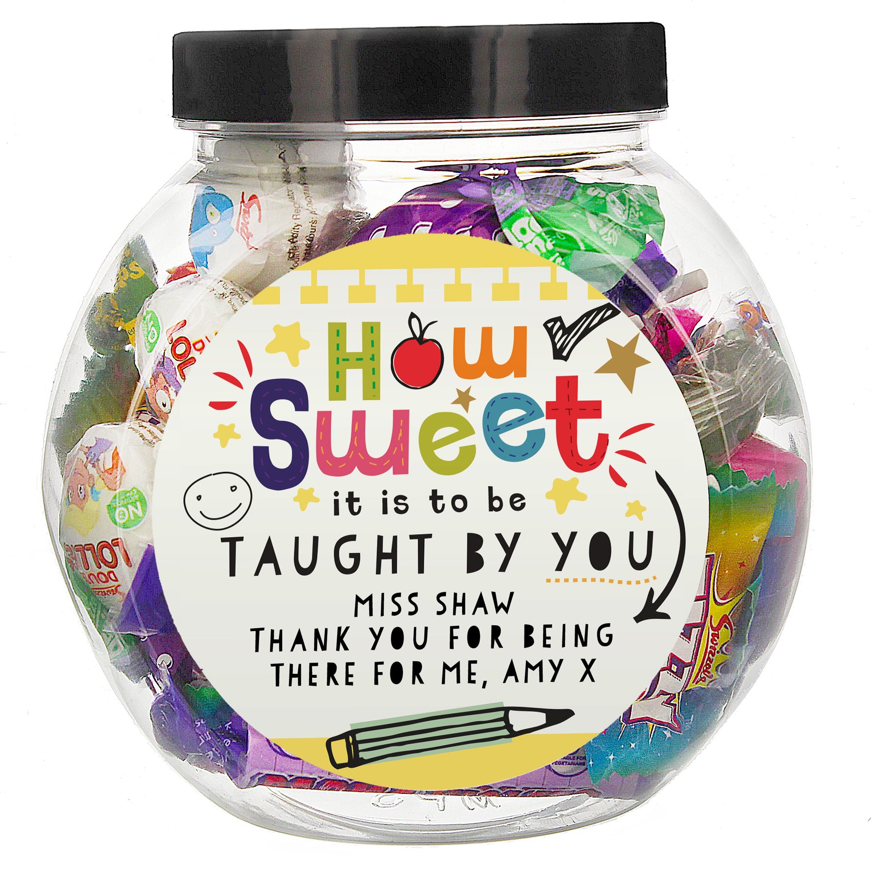Personalised Shape Little Minds Sweet Jar - image 5