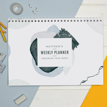 Personalised Abstract A4 Desk Planner from Heartfelt Gifts