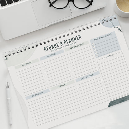 Personalised Abstract A4 Desk Planner - image 2