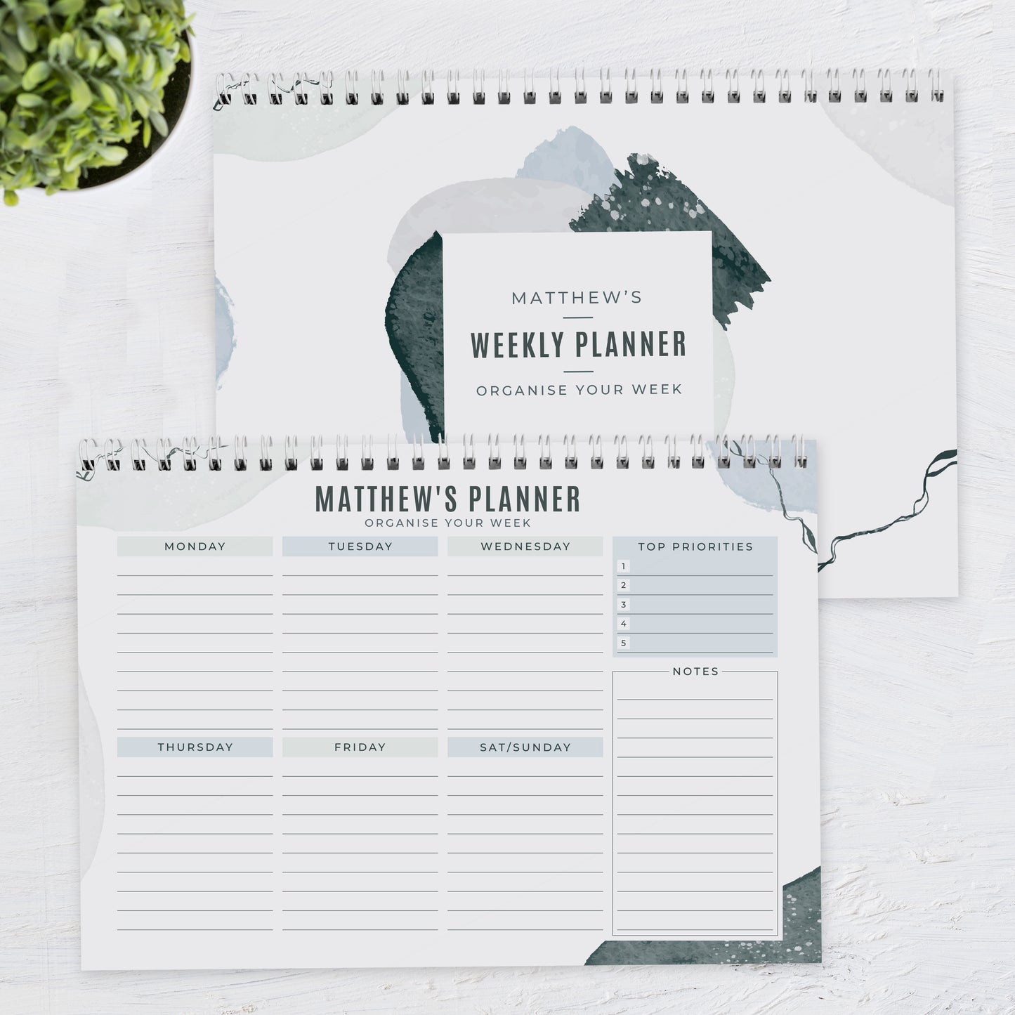 Personalised Abstract A4 Desk Planner - image 4