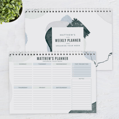 Personalised Abstract A4 Desk Planner - image 4