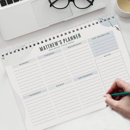Personalised Abstract A4 Desk Planner - image 6
