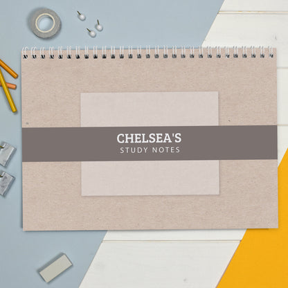 Personalised Study A4 Desk Planner from Heartfelt Gifts