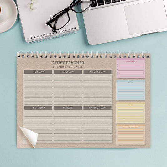 Personalised Study A4 Desk Planner - image 3