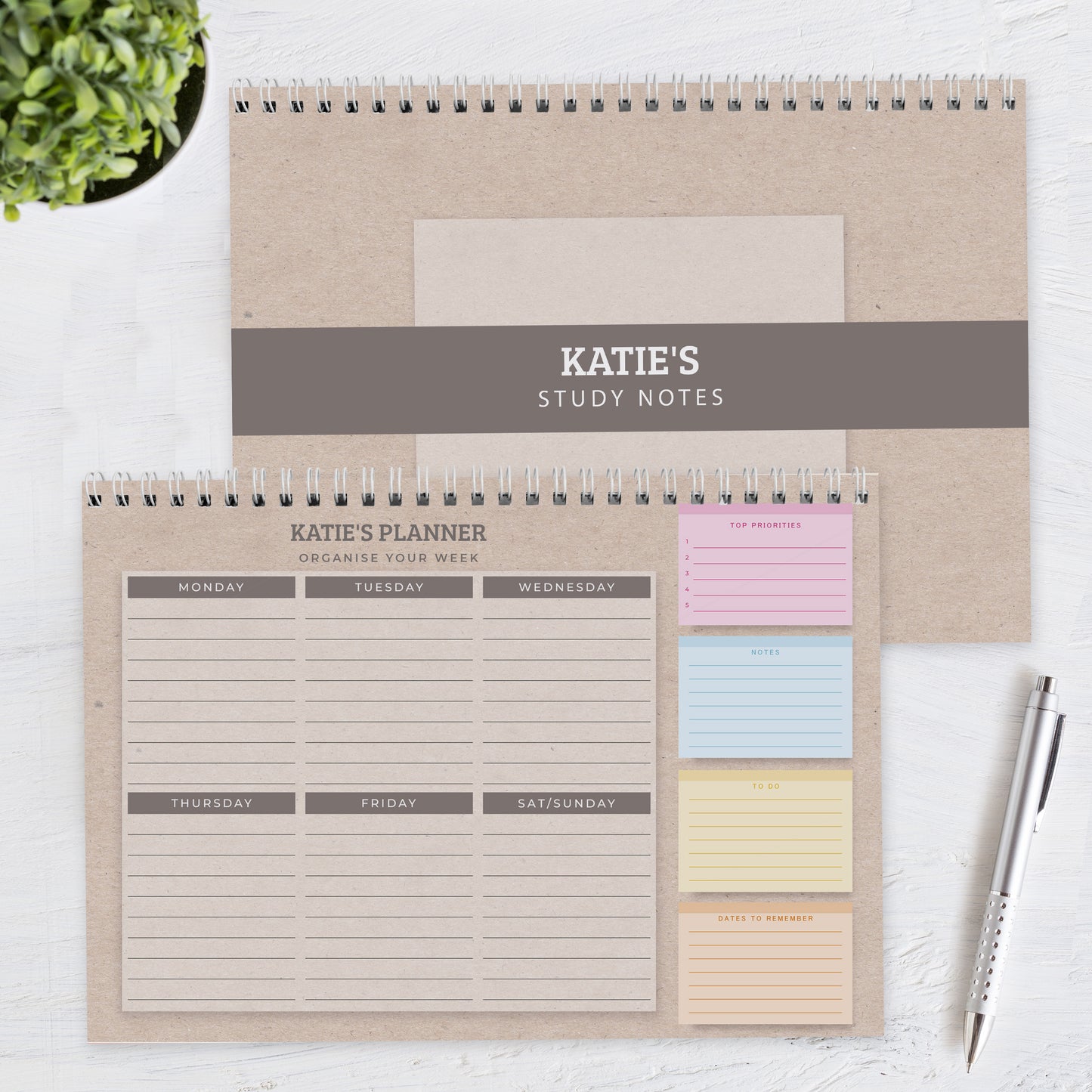 Personalised Study A4 Desk Planner - image 4