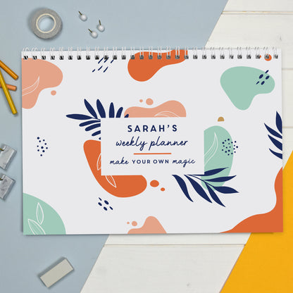 Personalised Tropical A4 Desk Planner from Heartfelt Gifts