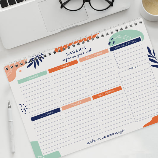 Personalised Tropical A4 Desk Planner - image 2