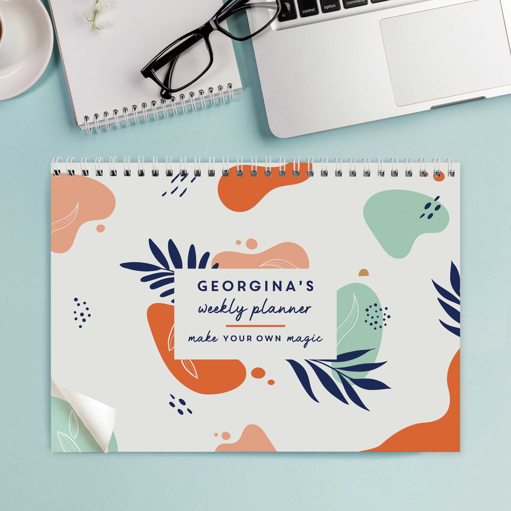 Personalised Tropical A4 Desk Planner - image 3