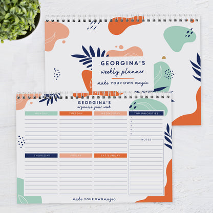 Personalised Tropical A4 Desk Planner - image 4