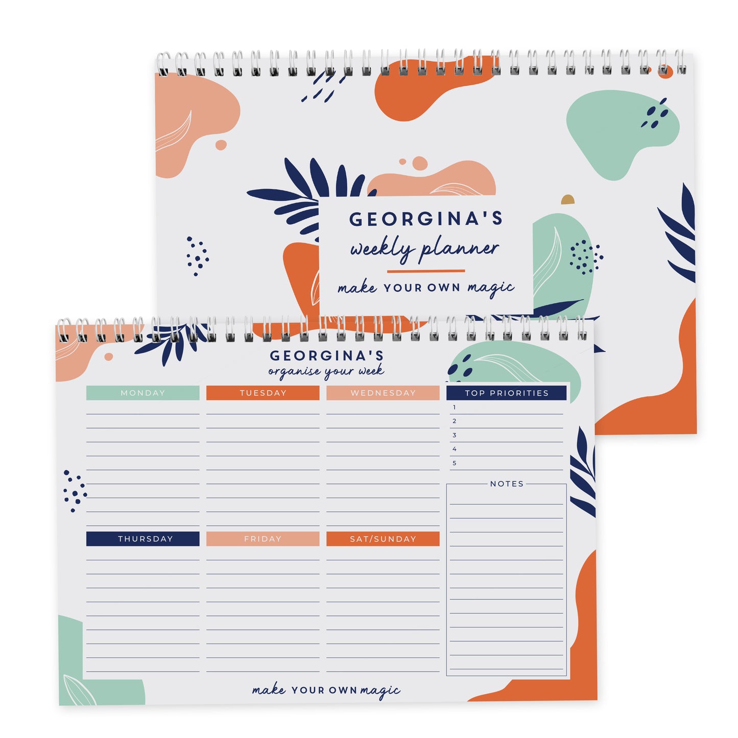 Personalised Tropical A4 Desk Planner - image 5