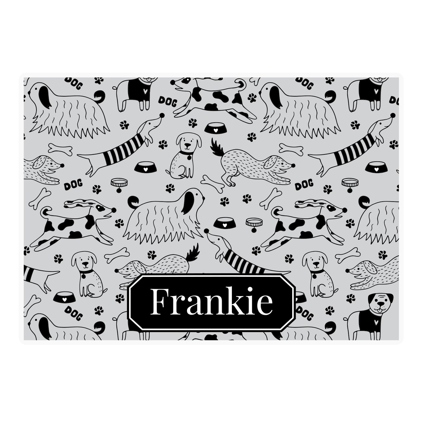 Personalised Dog Print Pet Bowl Mat - image 4