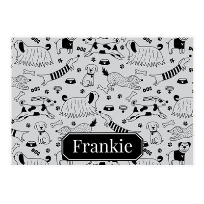 Personalised Dog Print Pet Bowl Mat - image 4