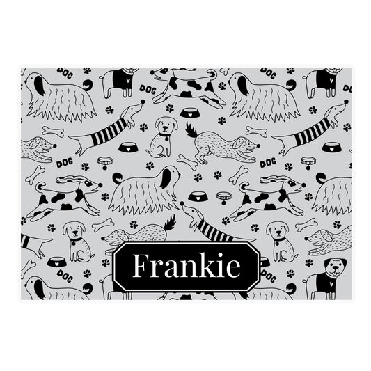 Personalised Dog Print Pet Bowl Mat - image 4