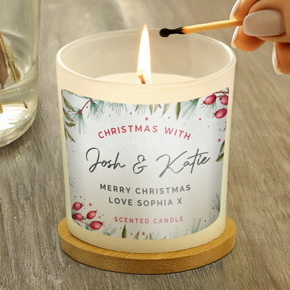 Personalised Christmas With... Scented Jar Candle - image 3