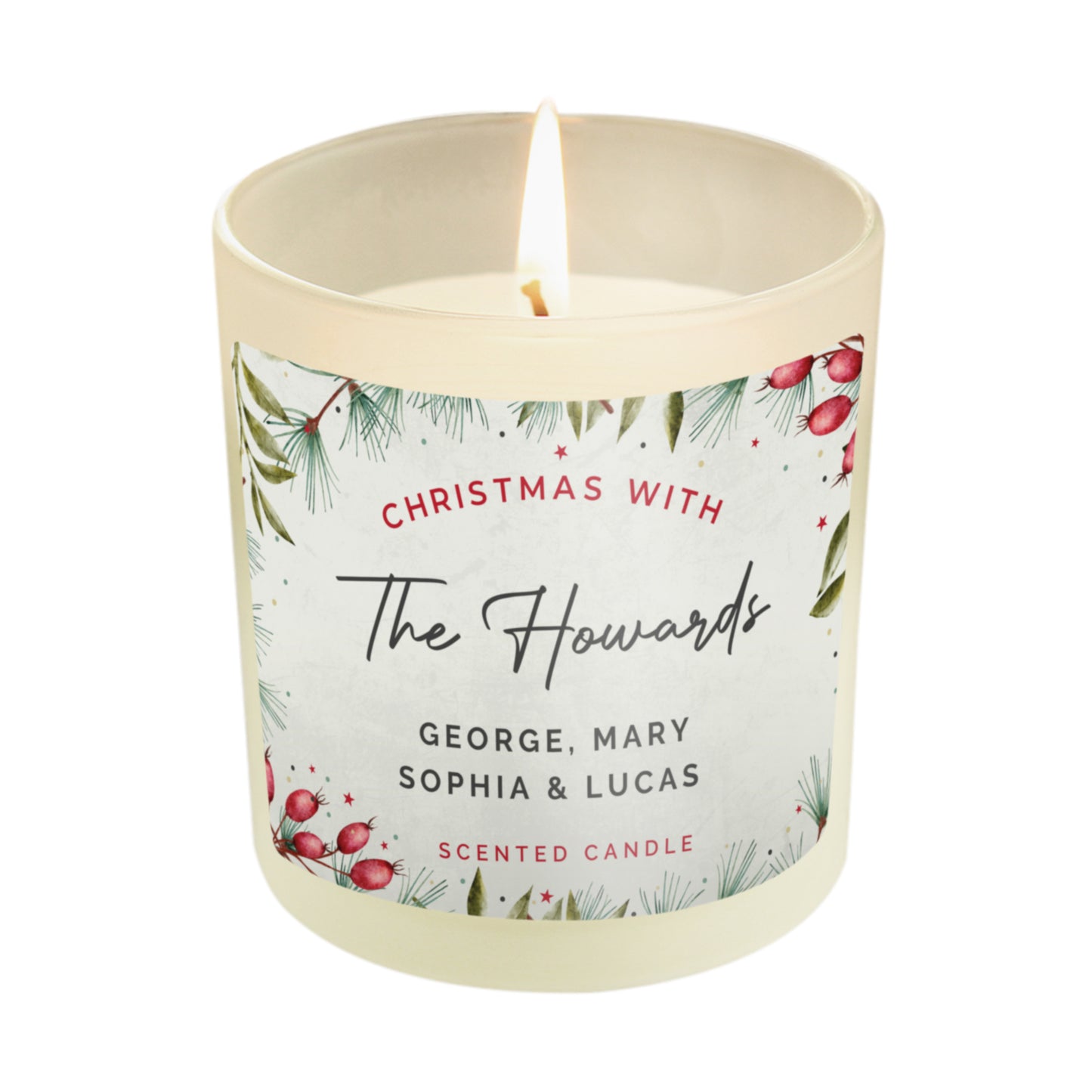 Personalised Christmas With... Scented Jar Candle - image 5