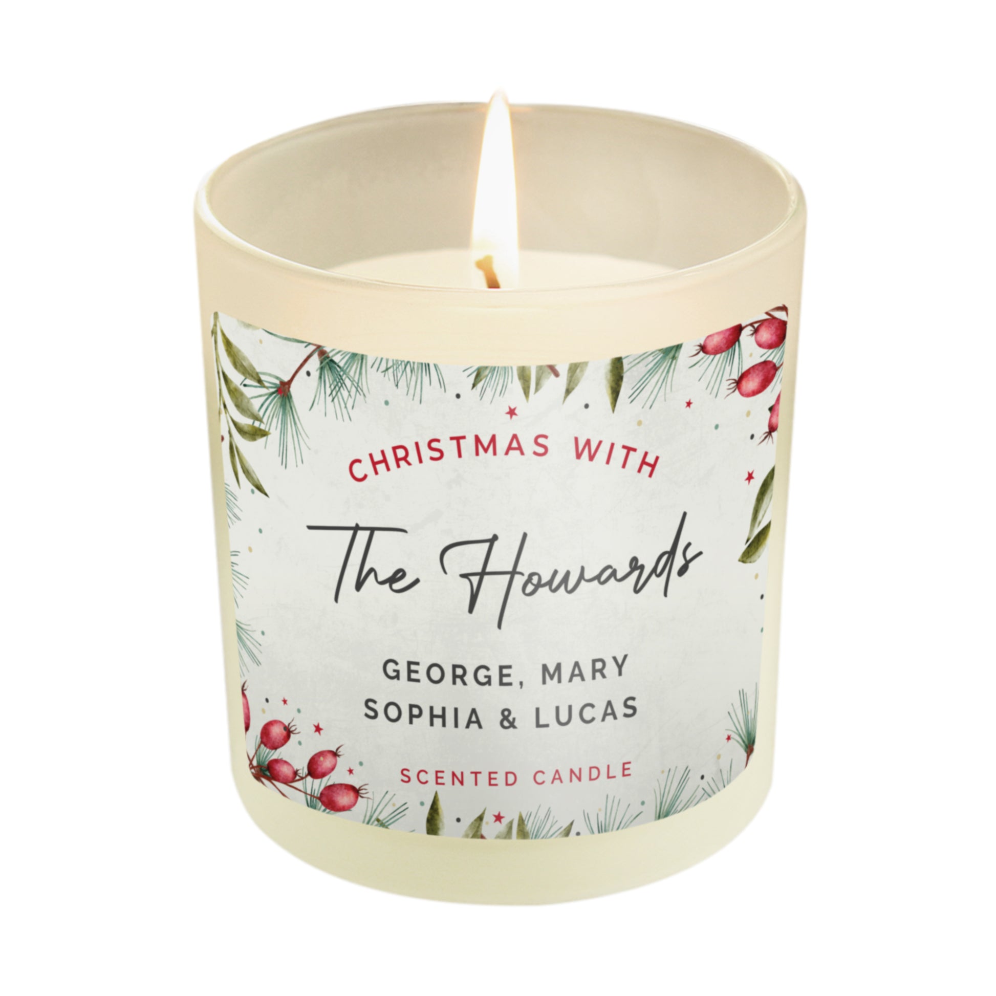 Personalised Christmas With... Scented Jar Candle - image 5