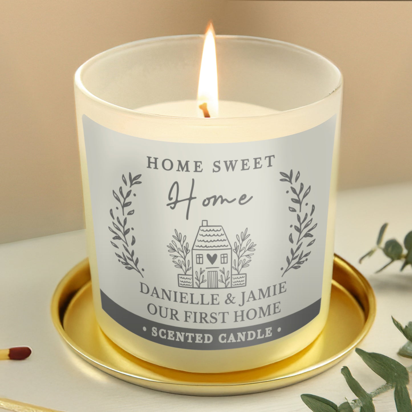 Personalised HOME Scented Jar Candle - image 2