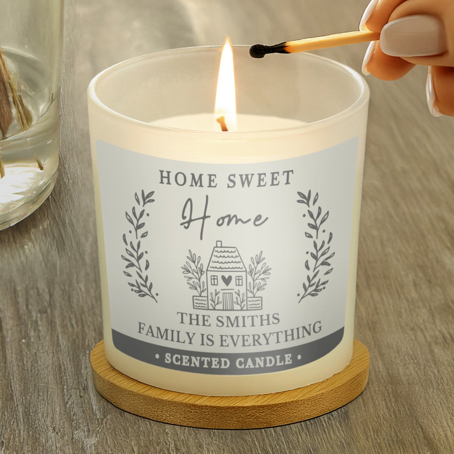 Personalised HOME Scented Jar Candle - image 3