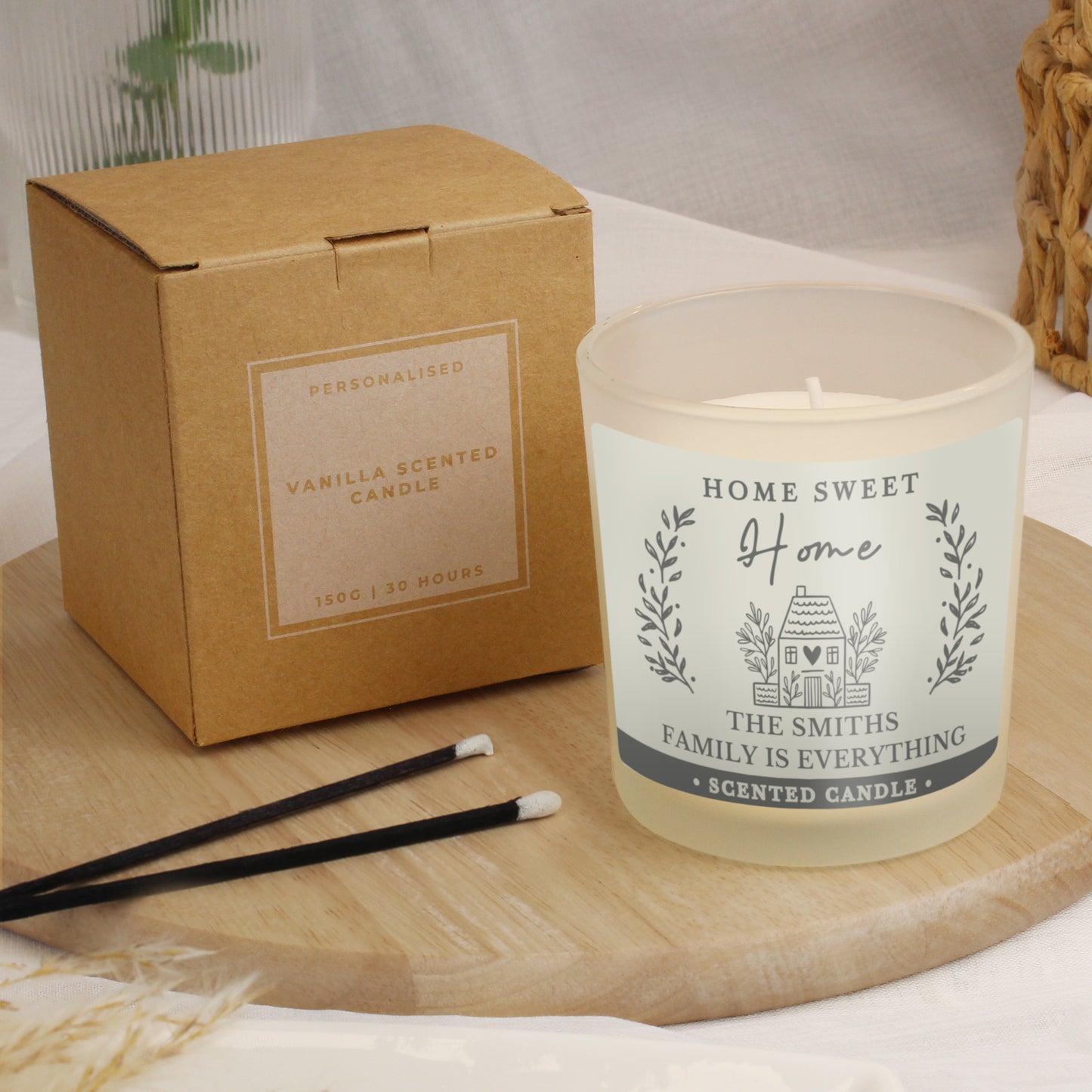 Personalised HOME Scented Jar Candle - image 4