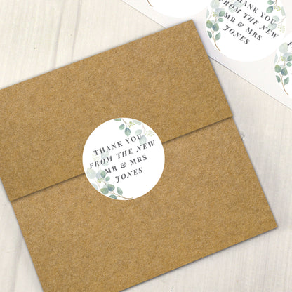 Personalised Botanical Free Text Sticker Set from Heartfelt Gifts