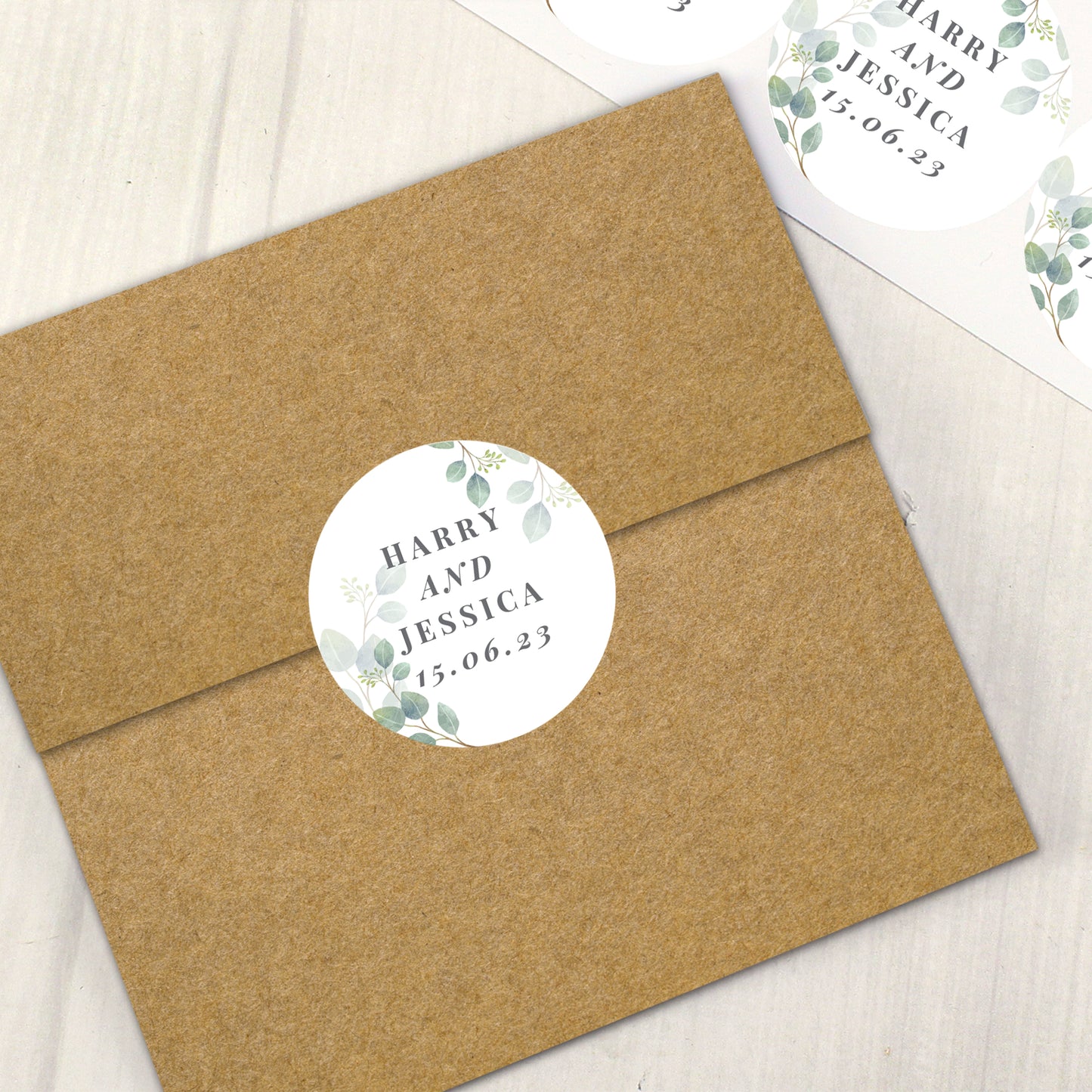Personalised Botanical Free Text Sticker Set - image 2