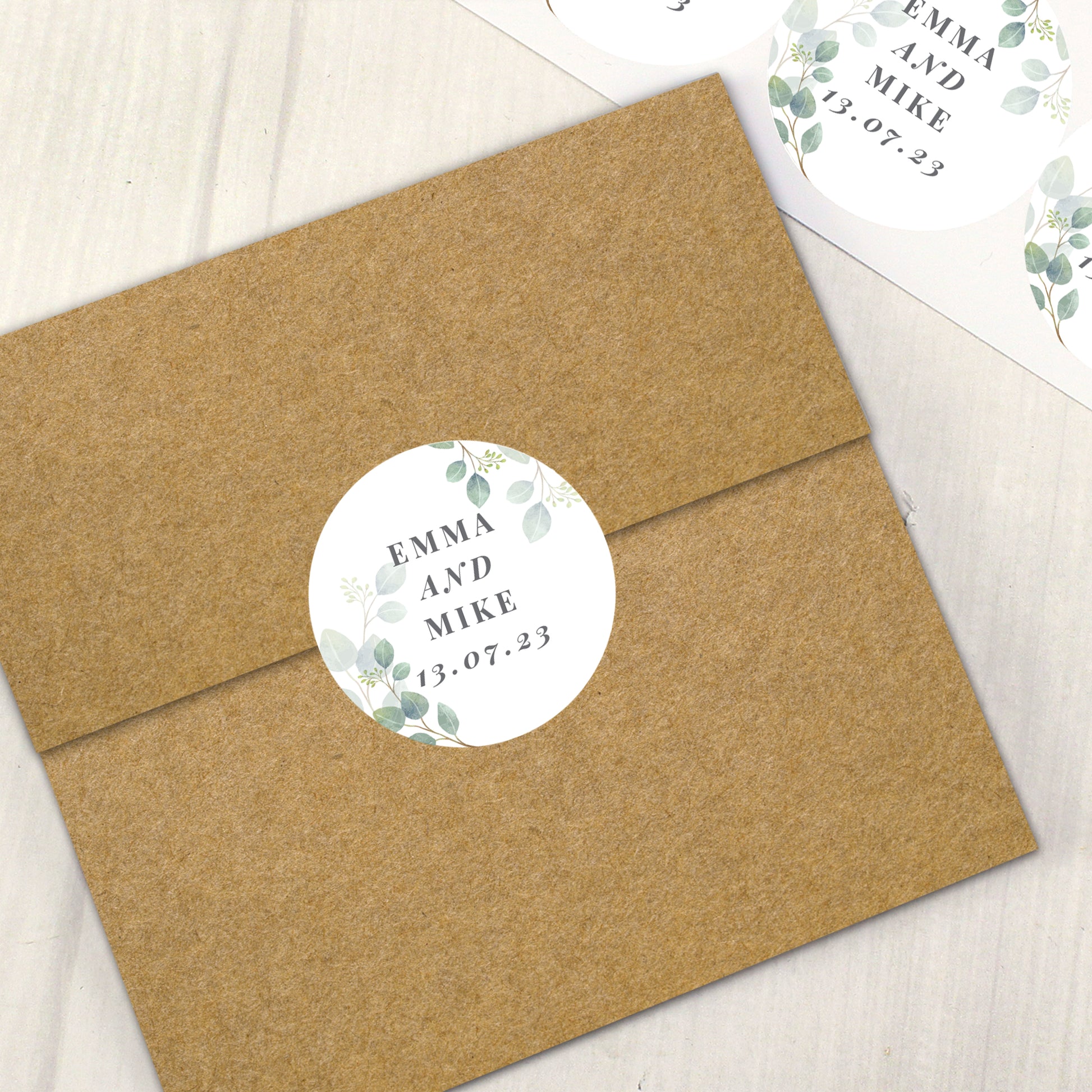 Personalised Botanical Free Text Sticker Set - image 3
