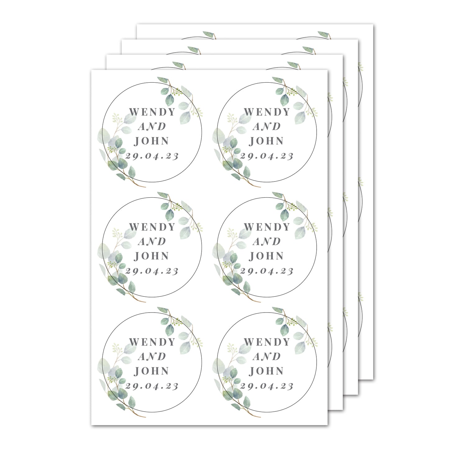 Personalised Botanical Free Text Sticker Set - image 5