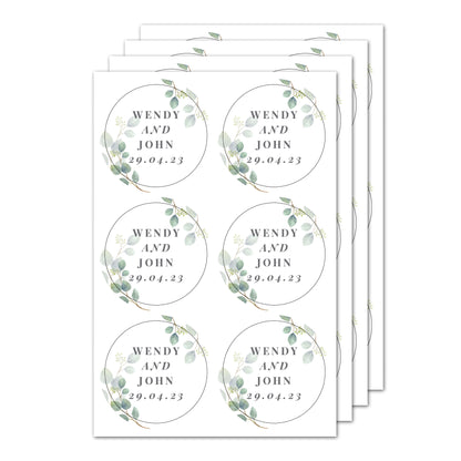 Personalised Botanical Free Text Sticker Set - image 5