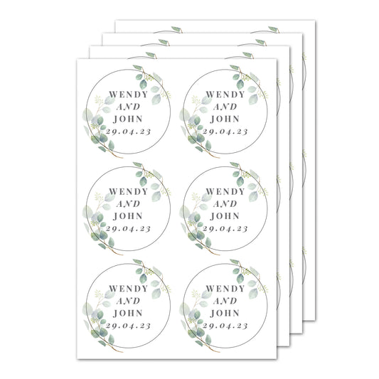 Personalised Botanical Free Text Sticker Set - image 5