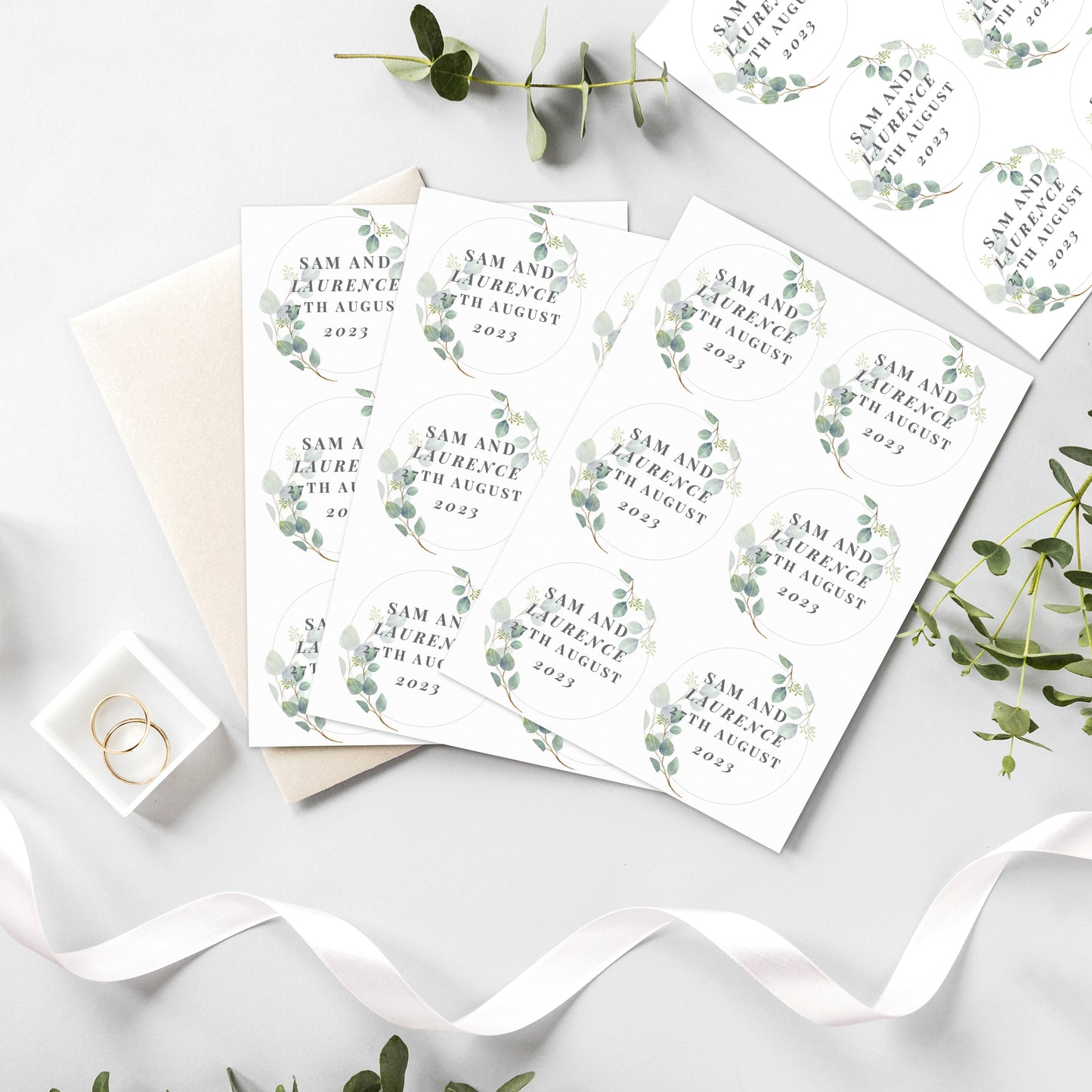 Personalised Botanical Free Text Sticker Set - image 6