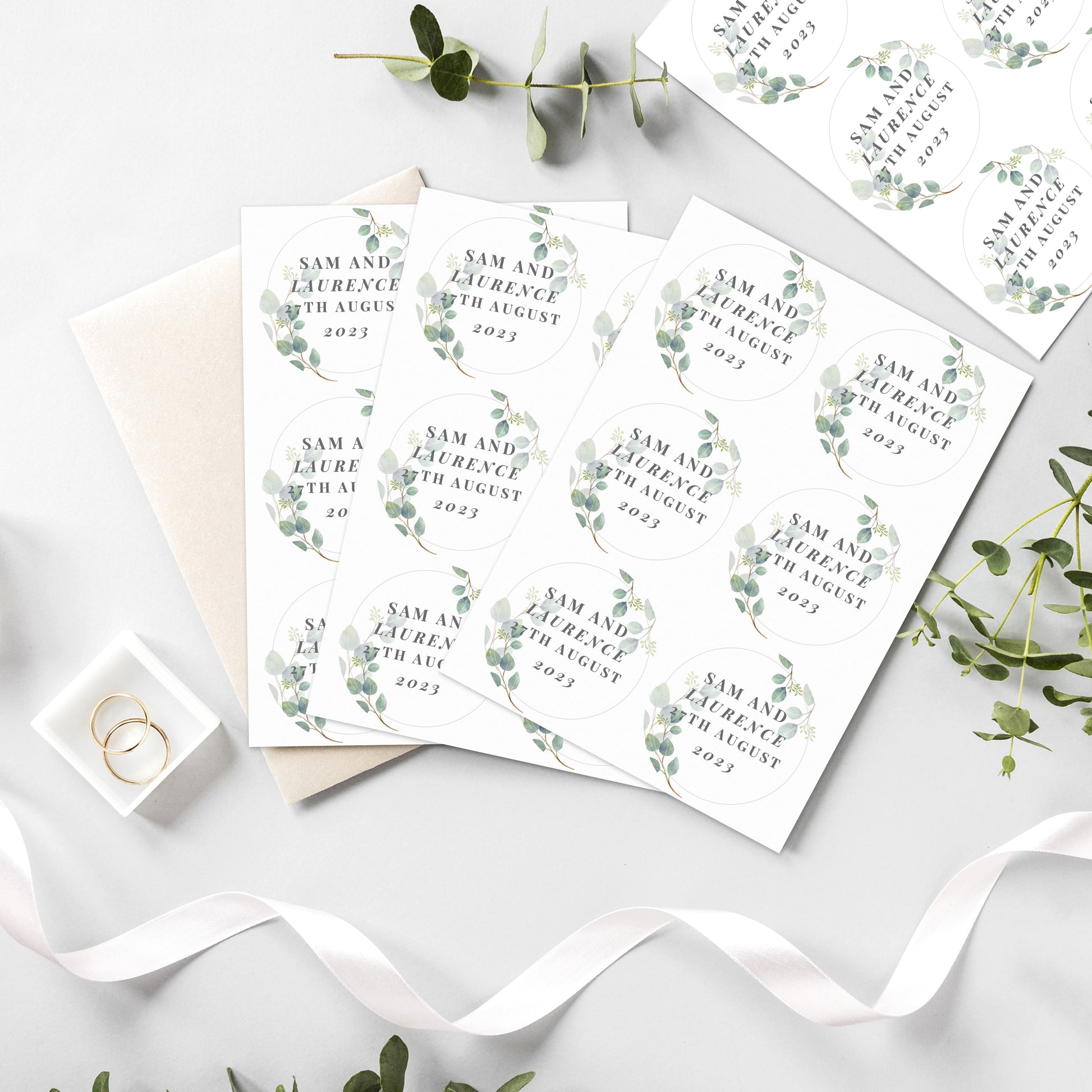 Personalised Botanical Free Text Sticker Set - image 6