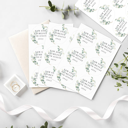 Personalised Botanical Free Text Sticker Set - image 6