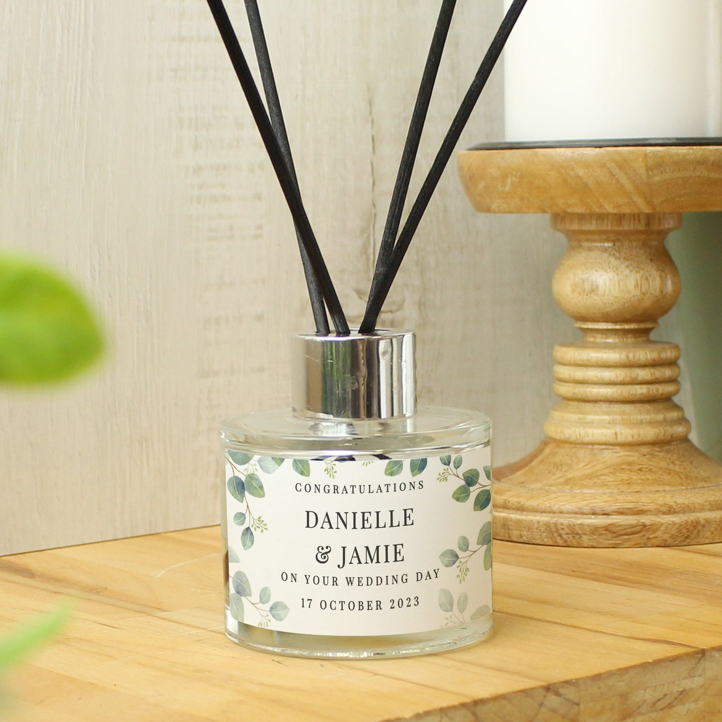 Personalised Botanical Free Text Reed Diffuser - image 4